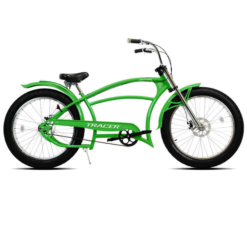 Tracer Santak GT 26" Chopper Stretch Cruiser Fat Tire Bike Single Speed