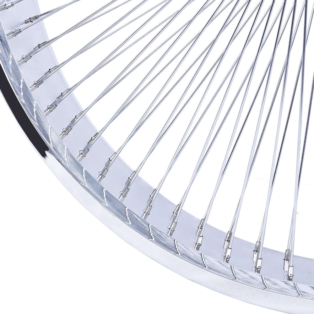 Tracer WH-TH7526140C-CP Lowrider 26"*3" Coaster Brake Alloy Chrome Fat Rims Wheel Set