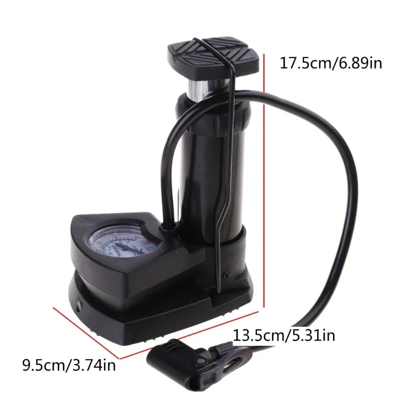 Foot Pump with Pressure Gauge
