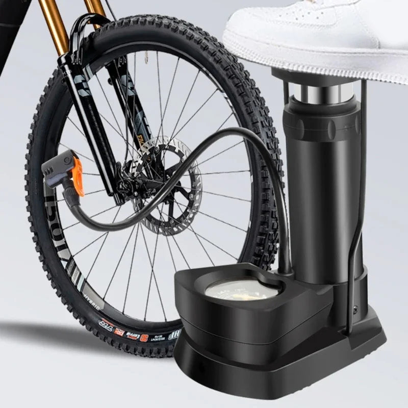 Foot Pump with Pressure Gauge