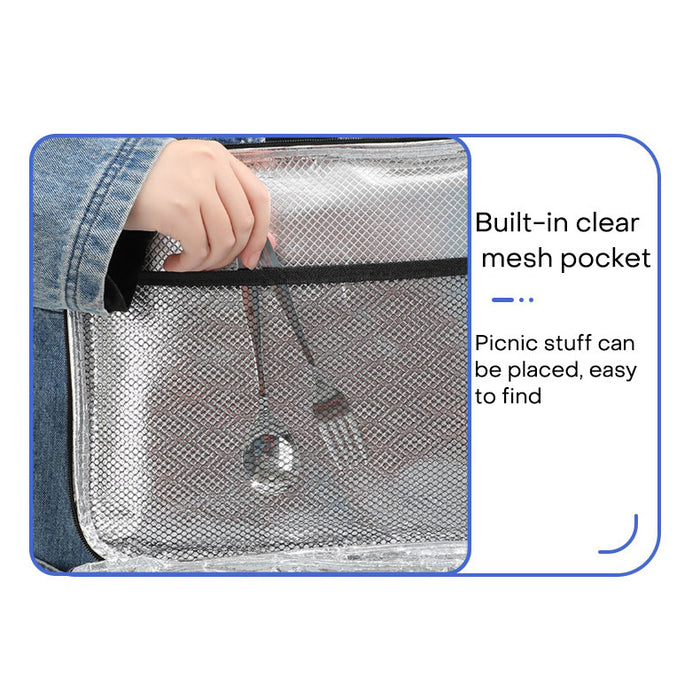 Waterproof Insulated Bag Cooler Picnic Basket for Tricycle