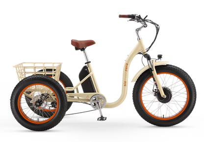 Simple Step Thru FAT Tire 3 Wheel Electric Bike