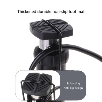Foot Pump with Pressure Gauge