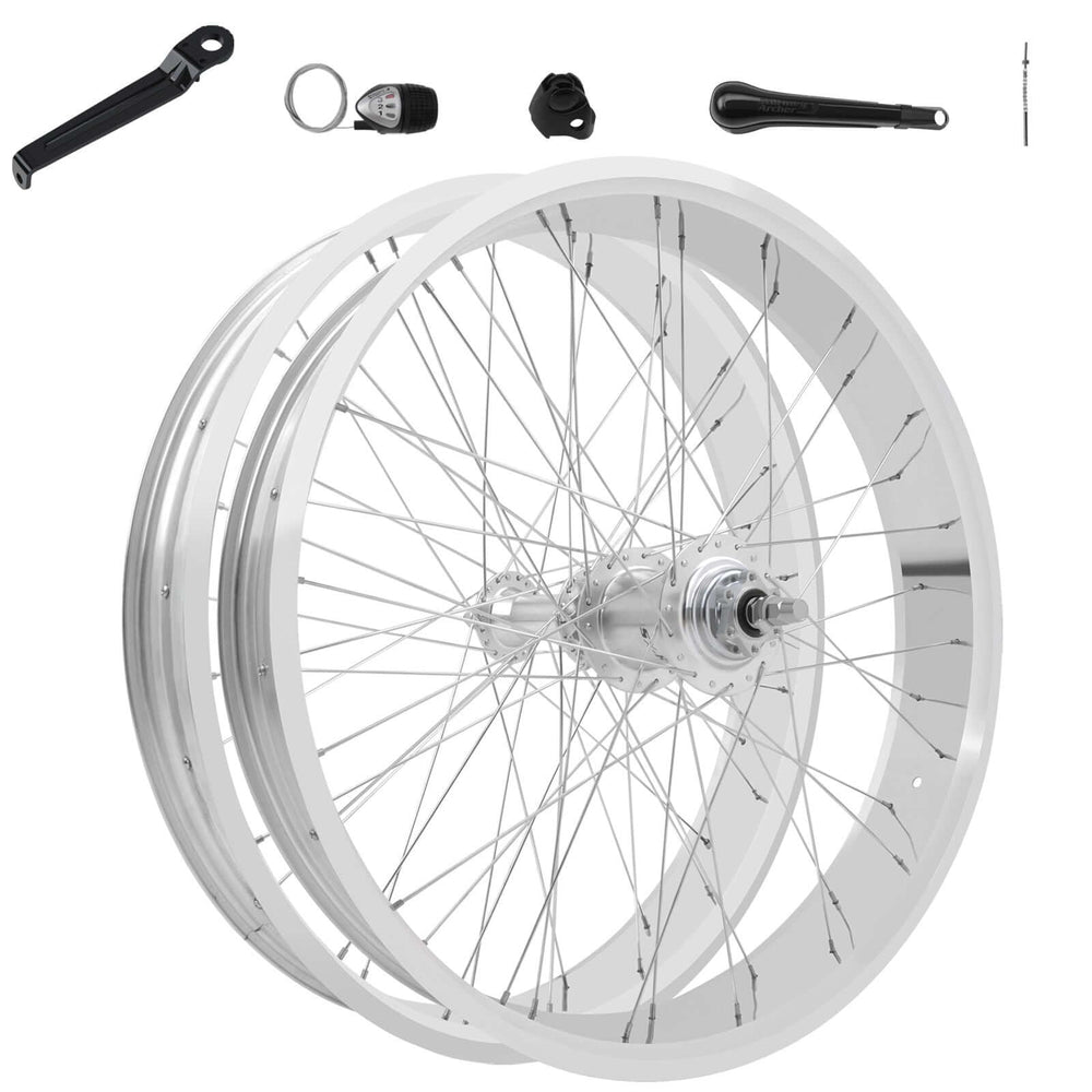 Tracer WH-TR952636RK3 3F/R Wheel Set 26"x4.0 Alloy Fat Rims Sturmey Archer SX-RK3 Inter 3-speed