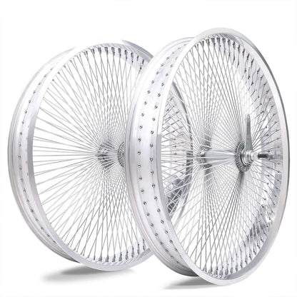 Tracer WH-TR9529140 29"*3 29"x4"x13Gx140H Aluminum Polish Fat Rims Wheel Set