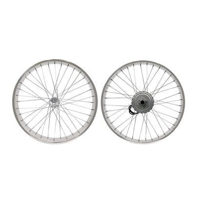 Tracer WH-D4E263613-PL 26'' Double Polished Fat Rim Wheelset with 48V 800W Motor, Compatible with Disc Brake