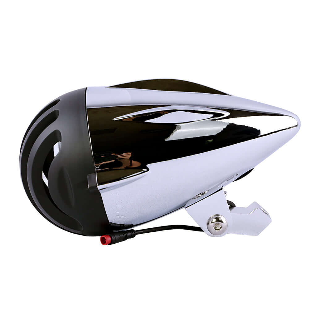 Tracer LG-FL2312-48 Vintage LED Bike Headlight Bicycle Retro Light Front Head Lamp 12V-48V 10W Diameter