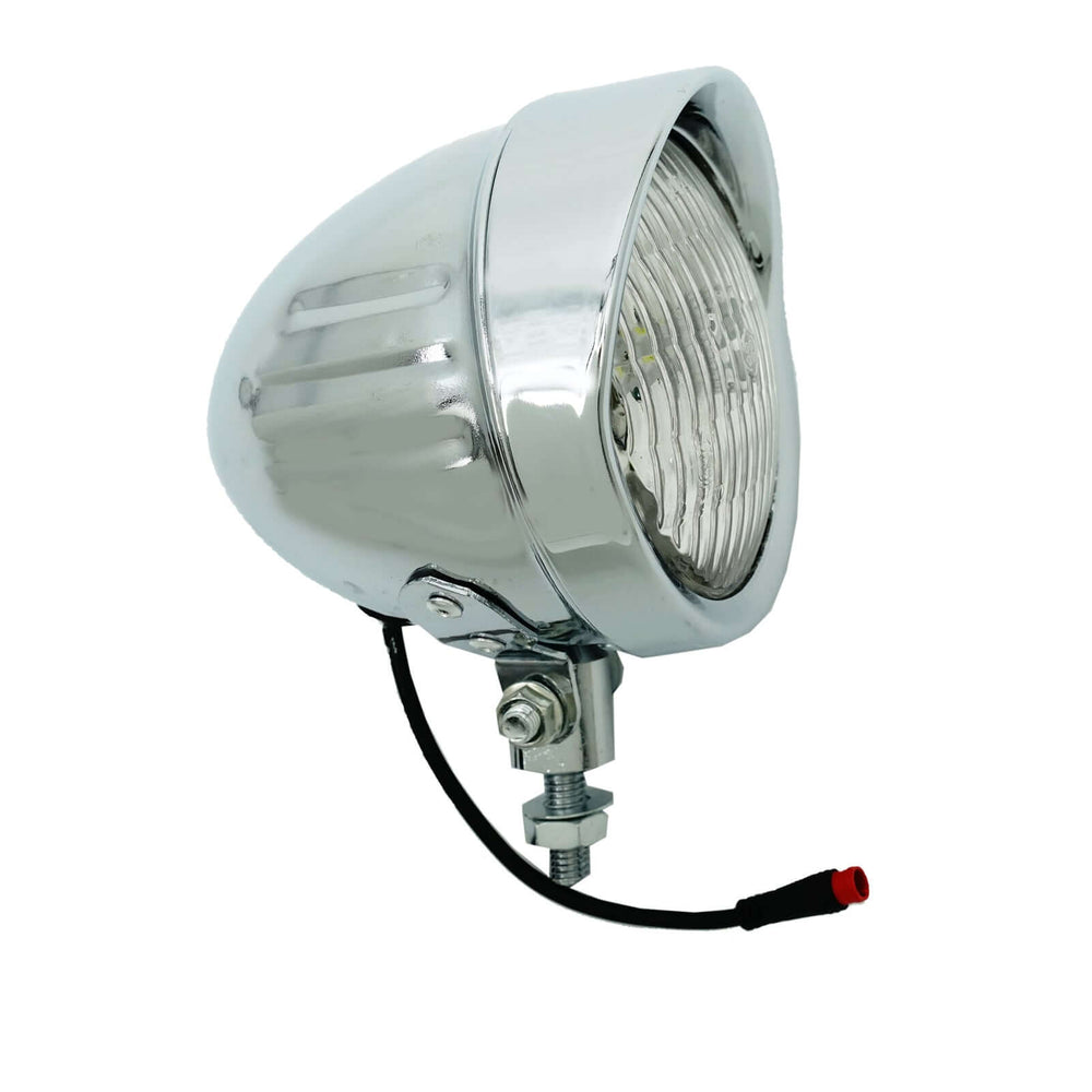 Tracer LG-FN-310-48 Classical Chrome Vintage LED Headlight 12V-48V for Electric Bike