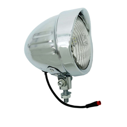 Tracer LG-FN-310-48 Classical Chrome Vintage LED Headlight 12V-48V for Electric Bike