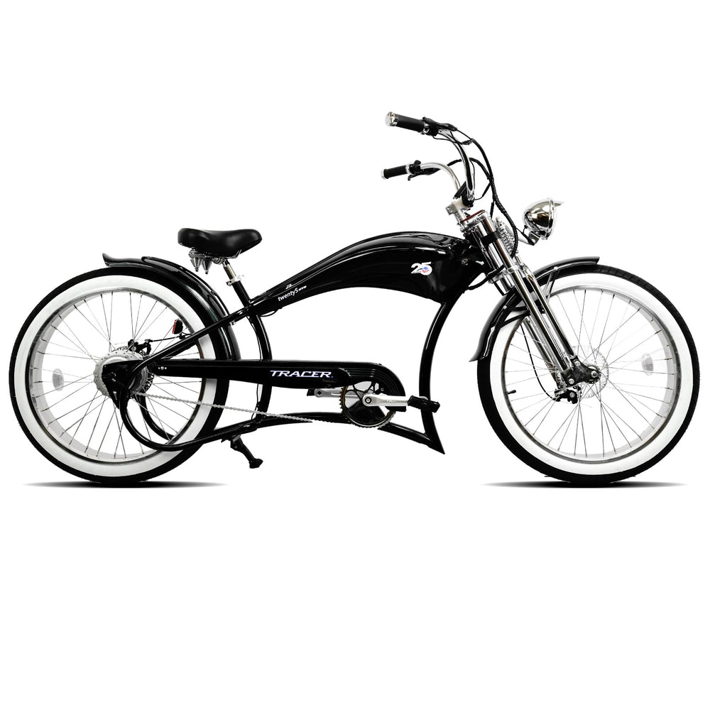 Twenty5 GTS 500W 26" Motorcycle-Style Stretch Chopper E-Bike