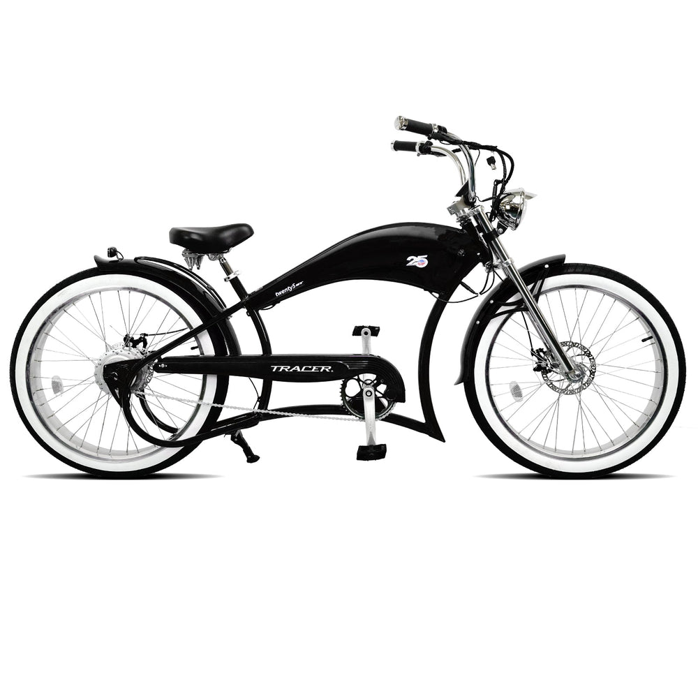 Twenty5 GT 500W 26" Motorcycle-Style Stretch Chopper E-Bike
