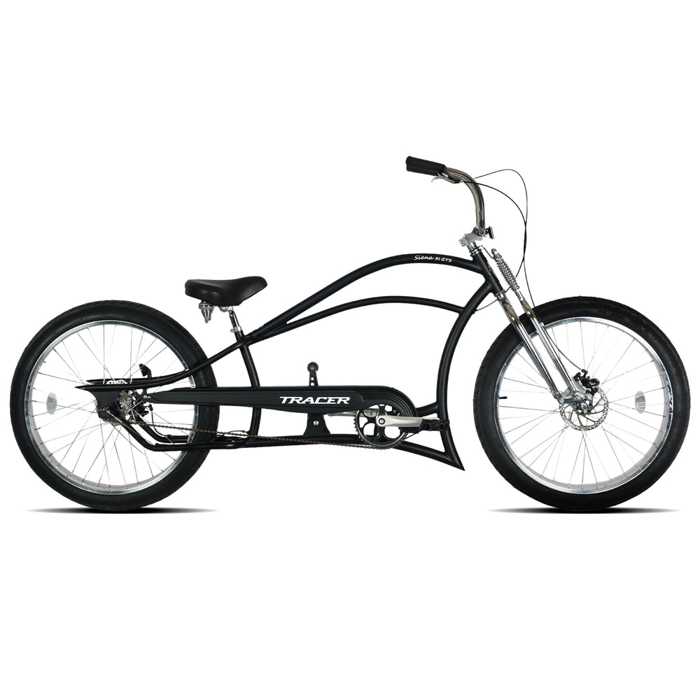 Tracer SIENA GTS 3i Internal 3-Speed Classical Stretch Beach Cruiser Bikes w/ Shifting Rod