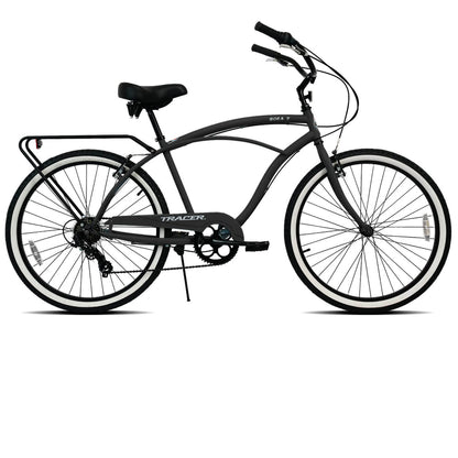 Tracer BORA-7-M 26" Beach Cruiser Bikes 7-Speed for Men