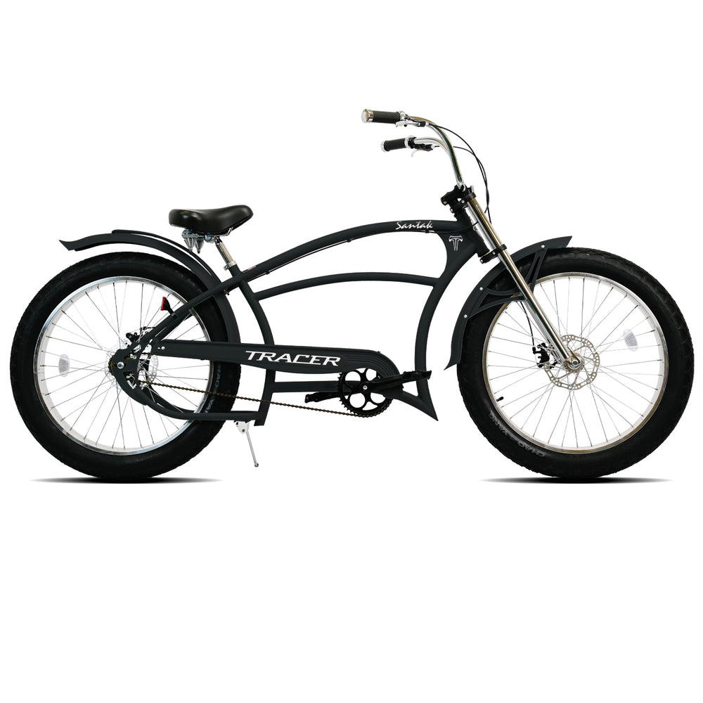 Tracer Santak GT 26" Chopper Stretch Cruiser Fat Tire Bike Single Speed