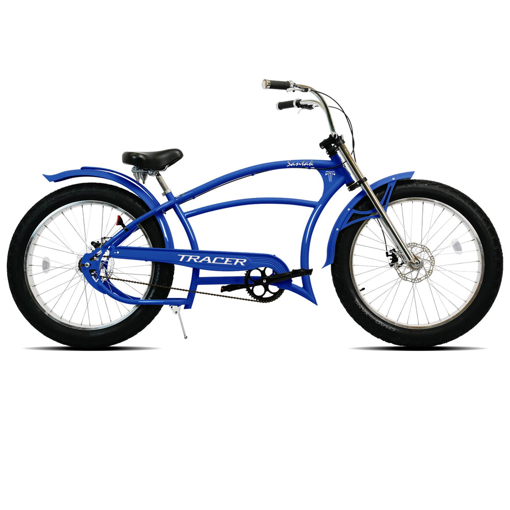 Tracer Santak GT 26" Chopper Stretch Cruiser Fat Tire Bike Single Speed