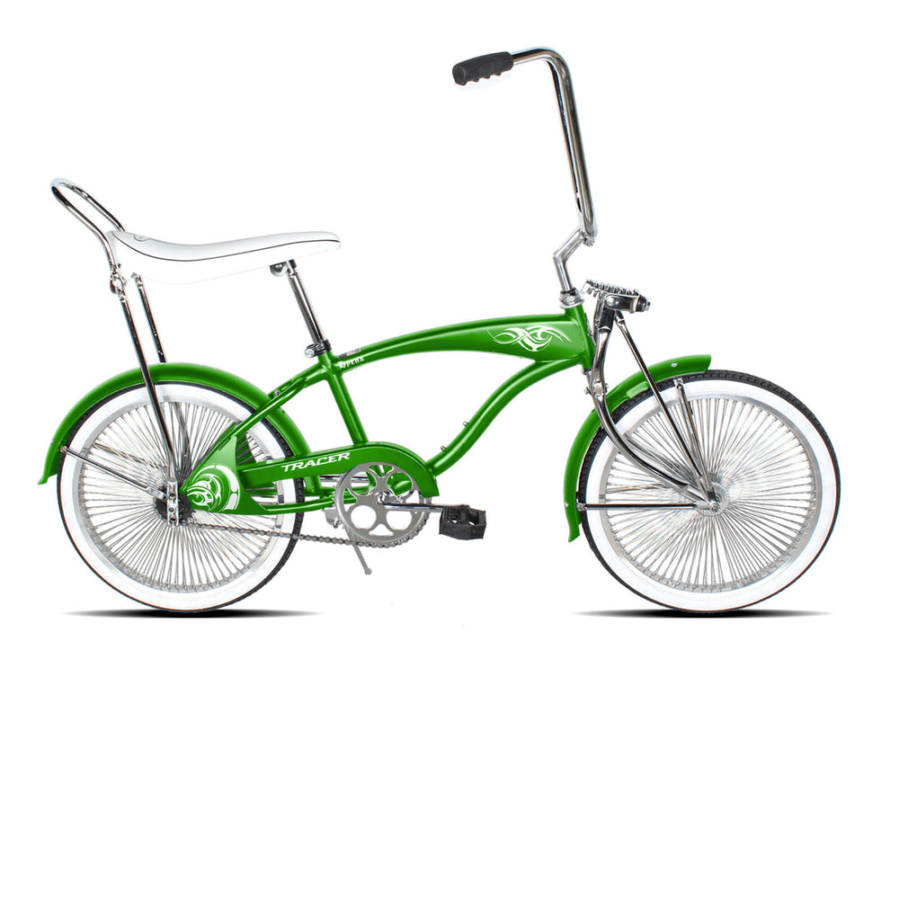 Tracer Hyena Classic Beach Lowrider Bike w/140H Wheel, Single Speed, w/ Banana Seat