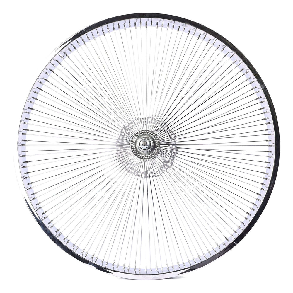 Tracer WH-TH7526140D7-CP Chrome Bike 80mm Rims Wheel Set for 26 inch with 7-speed Disc Brakes