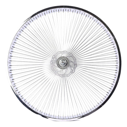 Tracer WH-TH7526140D7-CP Chrome Bike 80mm Rims Wheel Set for 26 inch with 7-speed Disc Brakes