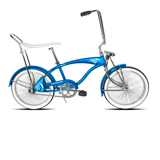 Tracer Hyena Classic Beach Lowrider Bike w/140H Wheel, Single Speed, w/ Banana Seat