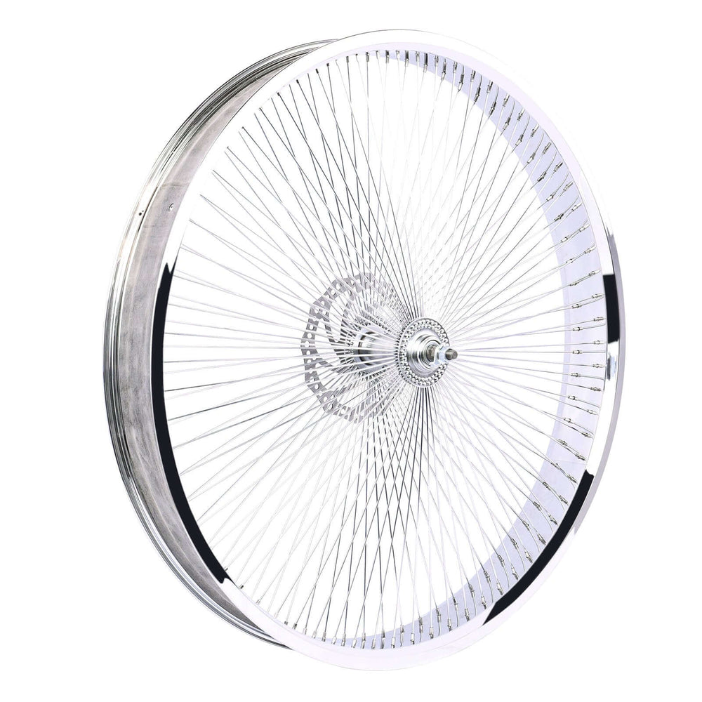 Tracer WH-TH9529140C-CP 29"*3" 29"*4" Mirror Chrome Bike Wheel Set with Coaster Brake