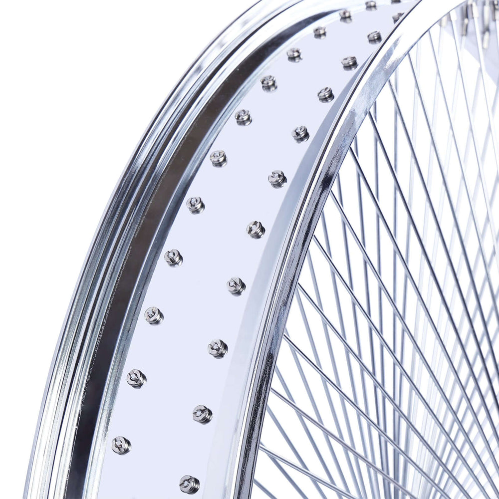 Tracer WH-TH7526140C-CP Lowrider 26"*3" Coaster Brake Alloy Chrome Fat Rims Wheel Set