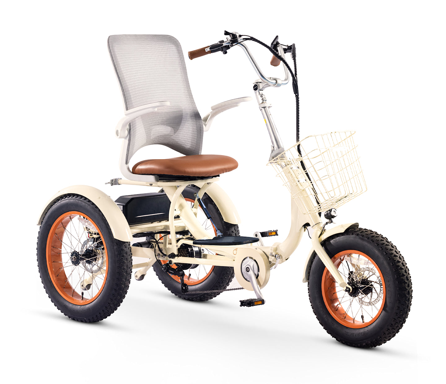 Simple Glide Fat Tire 750W  Recumbent E Trike 2026 w/ Footrest & Hitch Connector
