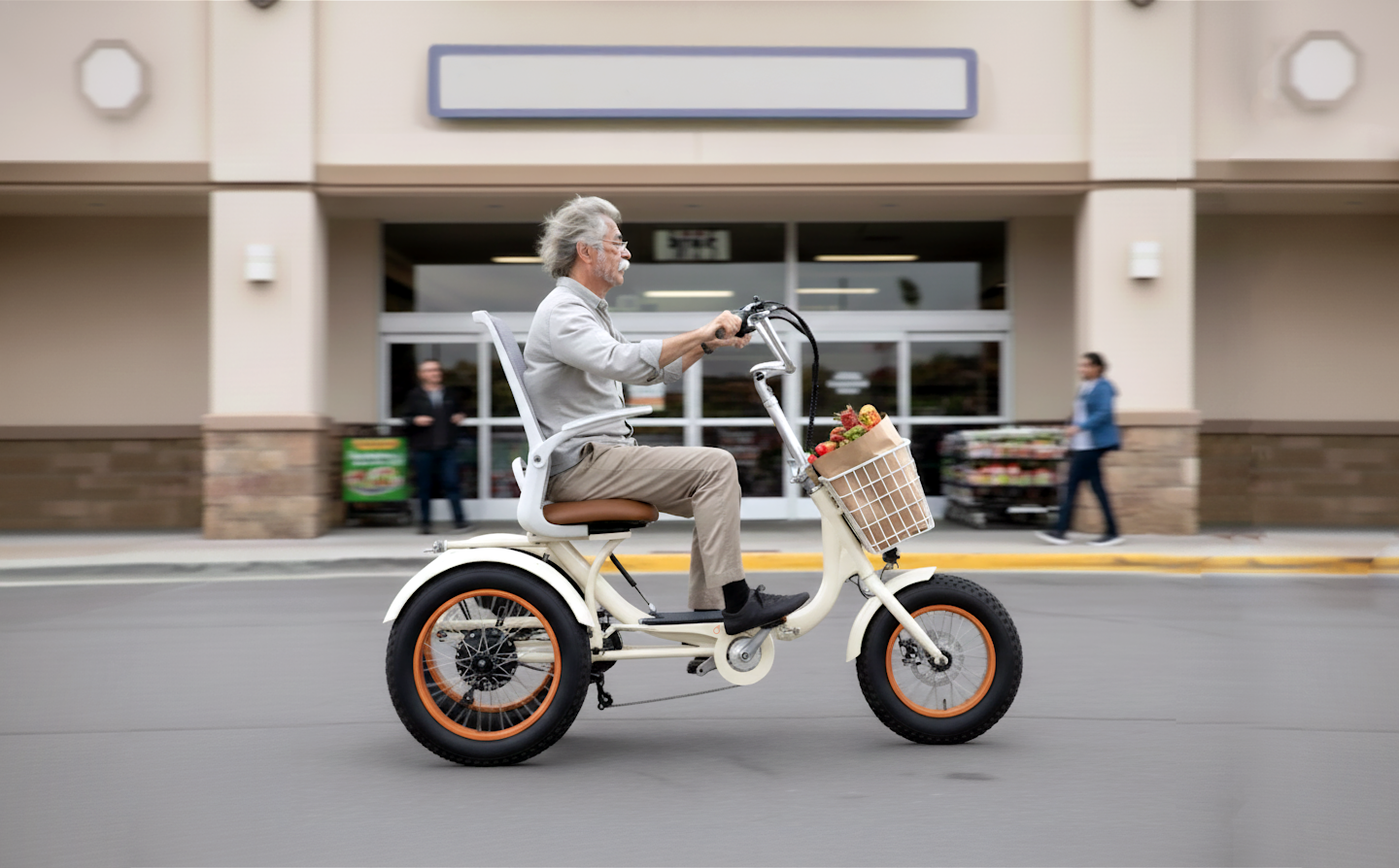 Simple Glide Fat Tire 750W  Recumbent E Trike 2026 w/ Footrest & Hitch Connector