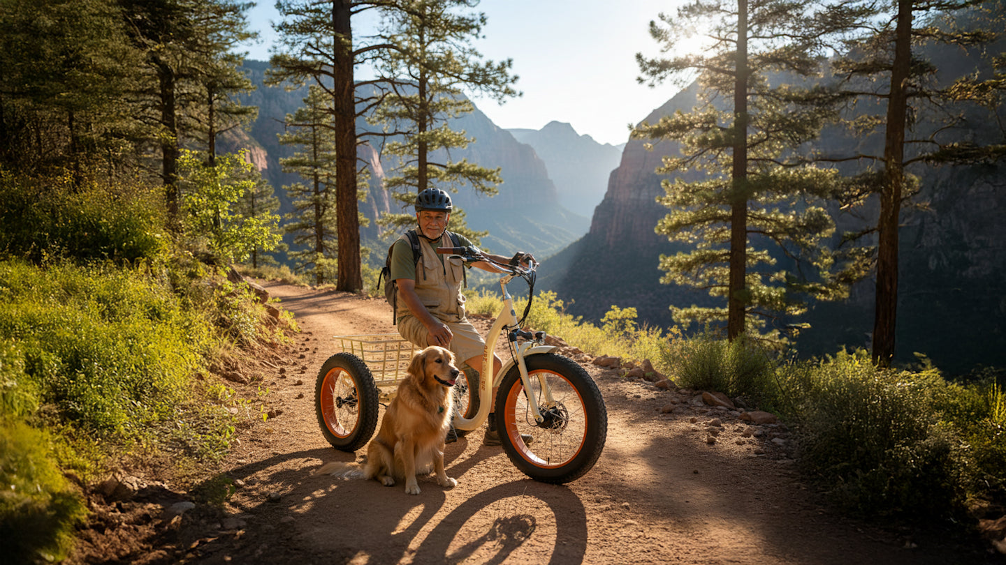 Simple Step Thru FAT Tire 3 Wheel Electric Bike