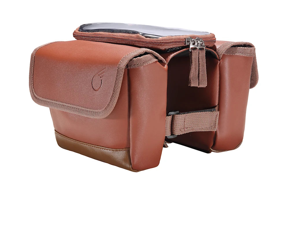 sixthreezero Frame Mount Bag With Cell Phone Pocket, Brown