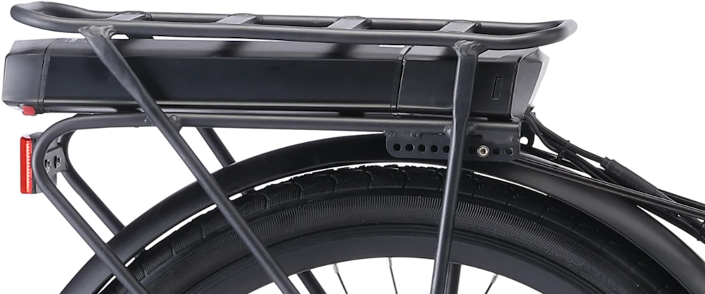 36v or 48v * 10.4ah EBike Battery for Rear Rack Mounted Design (Compatible w/ all EVRYjourney, Around the Block, Simple Step Thru, & Relaxed Body EBikes)