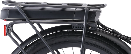 36v or 48v * 10.4ah EBike Battery for Rear Rack Mounted Design (Compatible w/ all EVRYjourney, Around the Block, Simple Step Thru, & Relaxed Body EBikes)