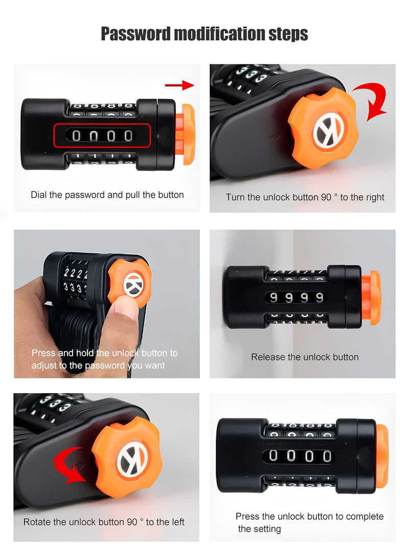 Alloy Steel Folding Password Lock